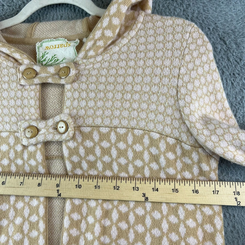 Suéter Anthropologie Sparrow Crema Lunares Con Capucha Mezcla Lana Para Mujer’s S Foto 3 de 4