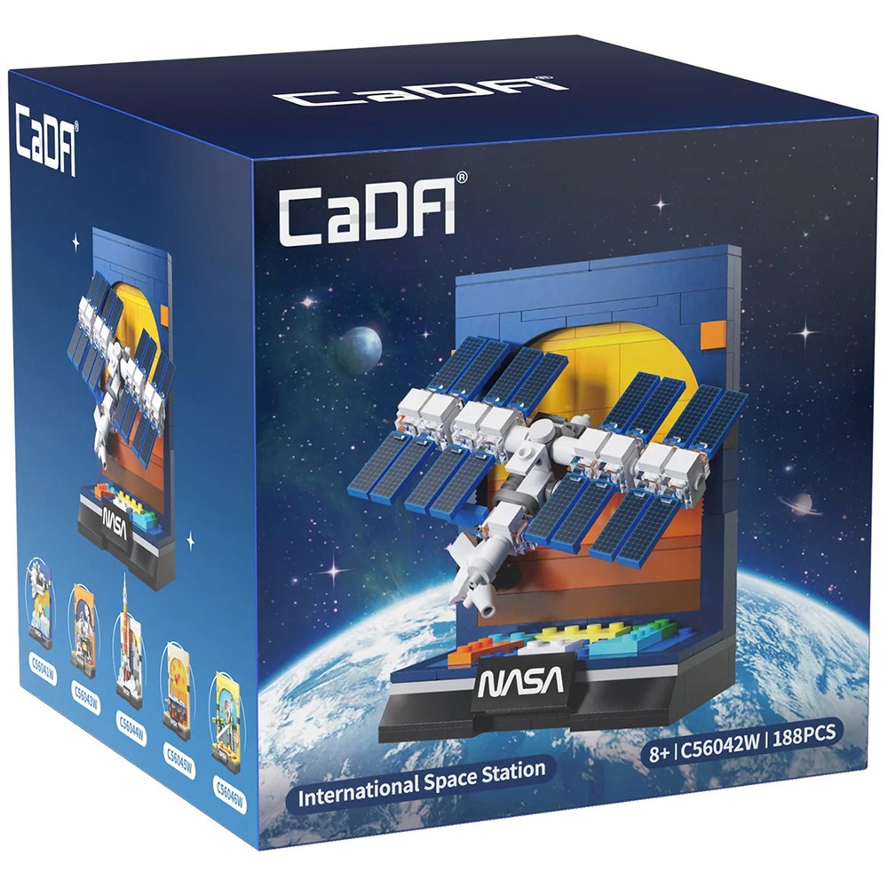 CaDA NASA International Space Station - 188 Piece Brick Model Kit C56042W | A fun space display to build and display - Image 9
