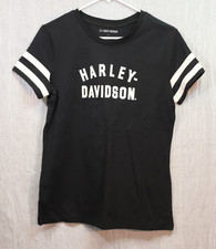 Harley Davidson Women T-shirt Small Black wit...