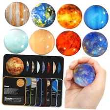 16PCS for Kids Planets Toys - Eight Planets Bouncy Solar System