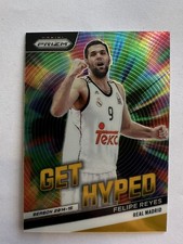Felipe Reyes 2023-24 Panini Prizm EuroLeague #12 Get Hyped Gold Prizm #/10