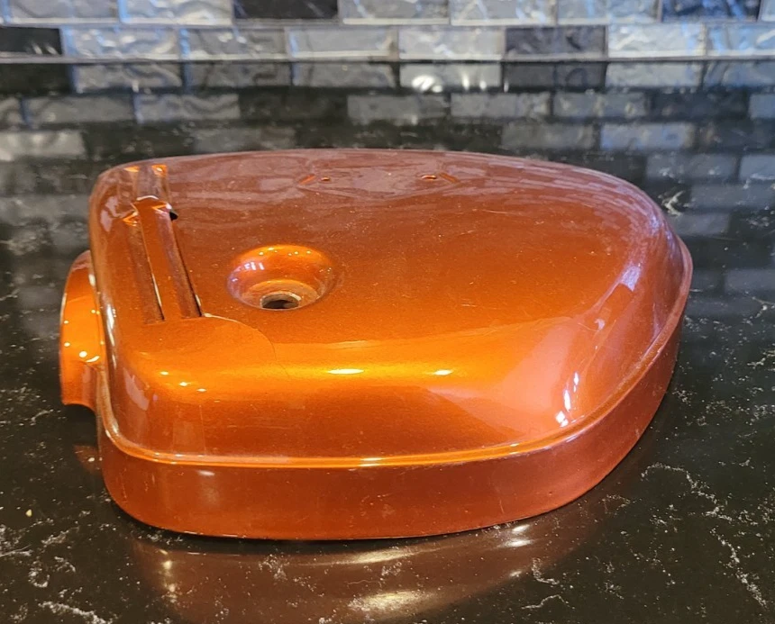 Honda CB 350 CB350 Orange Left Side Cover Panel LH Vintage OEM - Изображение 2 из 4
