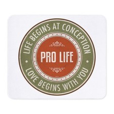 CafePress Pro Life Non-slip Rubber Mousepad, Gaming Mouse Pad 1339850680 