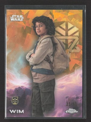2024 Topps Chrome Star Wars Wim Gold Sapphire 33/50 Debut #193