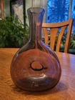 Vintage Blenko Glass Amethyst Doughnut Vase 7.5"