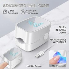 Portable UV LED Nail Lamp Rechargeable Gel Nail Dryer Curing Light