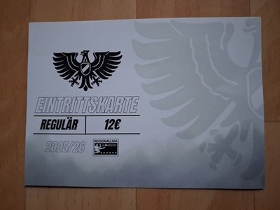 1 Ticket 14.3.2026 BFC Preussen - Hallescher FC HFC Eintrittskarte Kein Programm