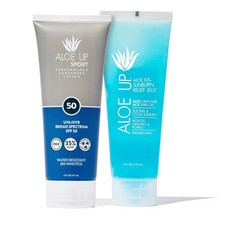 Sport Sunscreen Lotion SPF 50 And After Sun Aloe Vera Jelly Gel 2 Piece Set