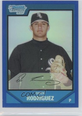 2007 Bowman Chrome Prospects Blue Refractor 33/150 Derek Rodriguez Rookie RC 9ap