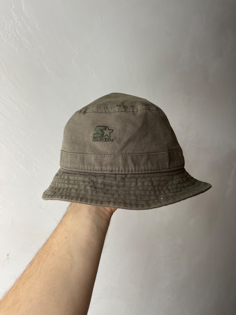 Carhartt WIP Bucket Hat Script Logo Two Tone Navy Blue Beige Sun