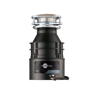 InSinkErator Garbage Disposal with Power Cord, Badger 1, One Size, Black/Gray 