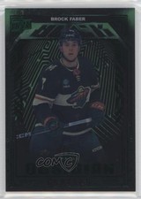 2023-24 SPx UD Black Obsidian Rookies Emerald /30 Brock Faber #OR-45 0tq9