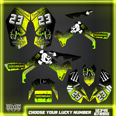 Suzuki LTR 450 ATV stickers decals graphics kit 2006-2012