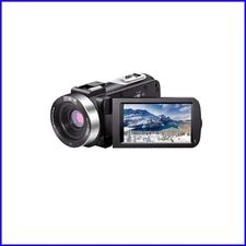 Versatile Full HD 1080P Camcorder: Remote Control & Time-Lapse Capabilities
