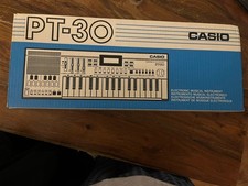 Casio PT-30 Electronic Keyboard Synth Vintage Musical Instrument Boxed Tested