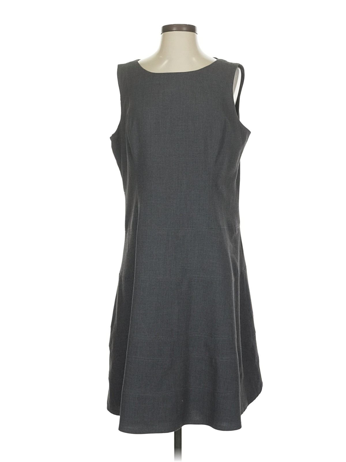 CALVIN KLEIN JEANS Women Gray Casual Dress S Petites