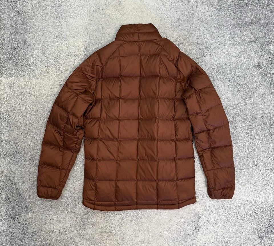 Burton AK Down Jacket Men M Brown DRYRIDE 90/10 Puffer Insulator Hoodless Logo - Image 3 of 4
