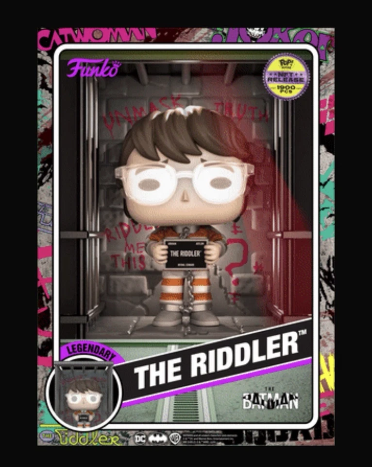 Funko Pop! The Batman The Riddler #373 /1900 DC 85th Series 2 W/ Hard Protector - Image 2 of 2