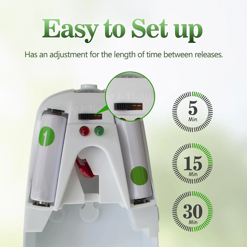 Automatischer Lufterfrischer-, 2er-Pack, Automatischer Lufterfrische6647 - Bild 3 von 4