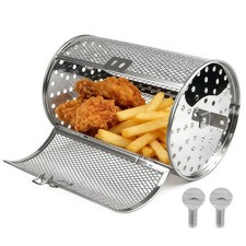 Tower Air Fryer Basket, Stainless Steel Rotisserie, 4.7 x 7.1 inches, Silver