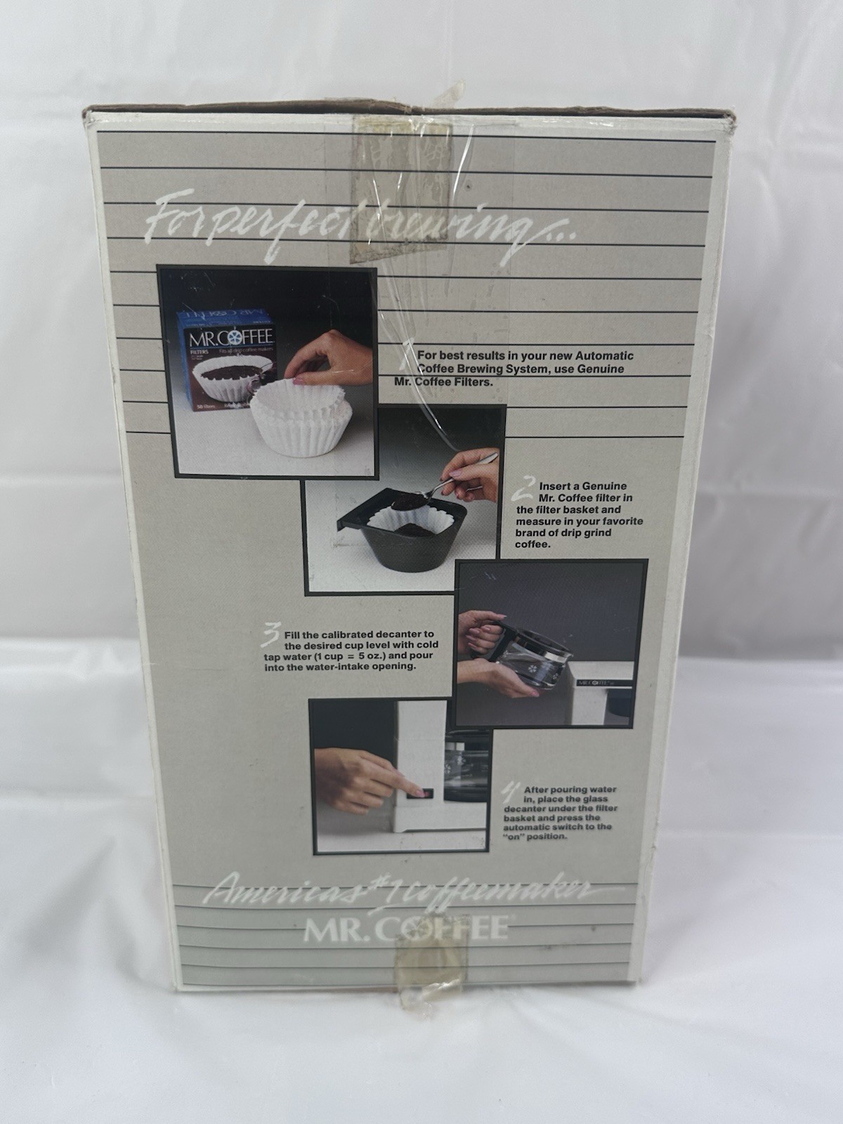 Mr. Coffee Brewer 4 Cup Automatic Drip JR-4 Coffee Maker Machine Classic Vintage