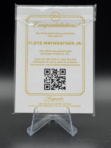 Floyd Mayweather Jr. 2024 Keepsake Multi Sport Gem/Relic 50/99 - Picture 2 of 2