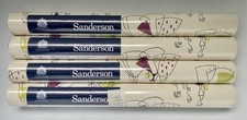 4 Rolls Vintage NOS Sanderson 1950s Midcentury Style Fifi Wallpaper - Same Batch