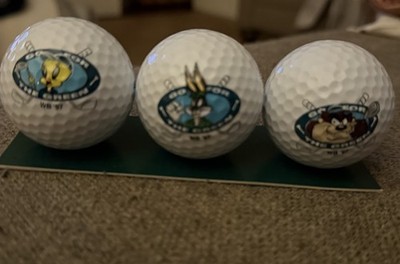 Warner Brothers Looney Tunes Golf Balls Set of 3!Rare find! Open box-balls new 