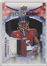 2017 USA Football U19 Future Swatch Premium 6/22 Christopher Allen #FS-14 d4e