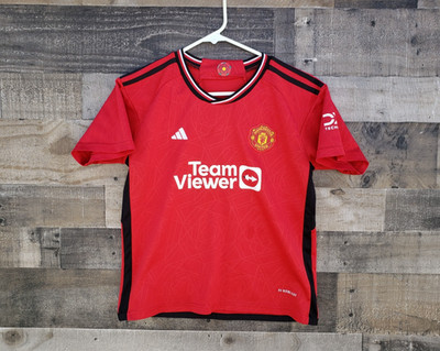 🔥 Manchester United Adidas Team Viewer Red Soccer Jersey Boys