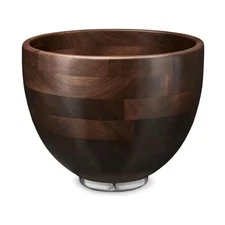 Premium Walnut Wood Mixing Bowl – 5 Quart – Compatible with 4.5 & 5 Qt Tilt-H...