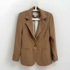 Rachel Zoe Beige Single-Button Lined Blazer Suit Jacket Women s XS