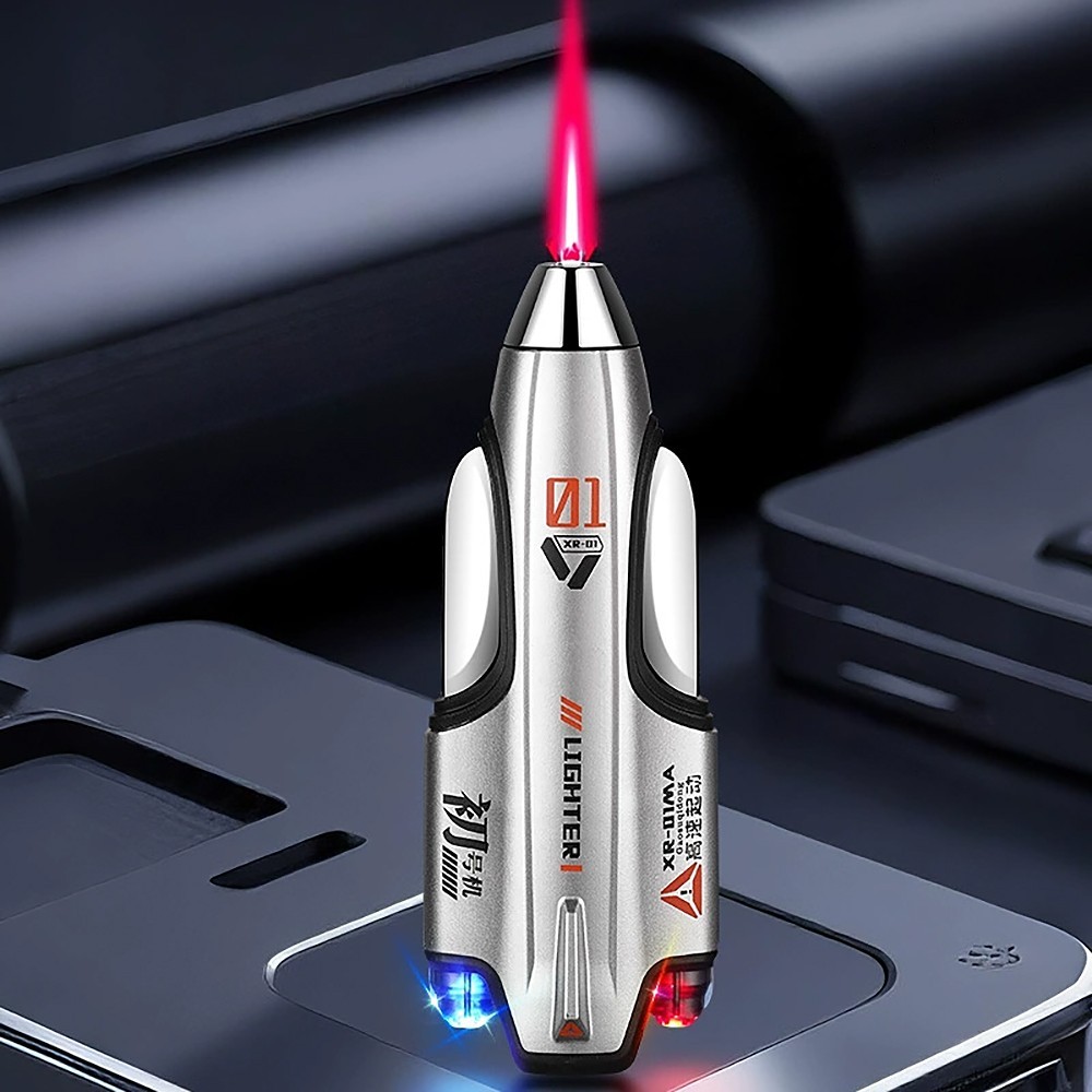Yaesina Refillable Spacecraft-shaped Butane Torch Lighter (E