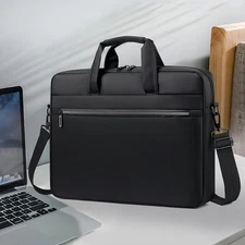 Business Briefcase School Laptop Bag  Shoulder Bags Waterproof 15.6-in Notebook