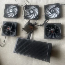 LQC2400X02ST - AIO InWin Skytech CPU Liquid Cooler and Heatsink w/ Fans