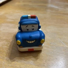 My B Toys Interactive Pull Back and Go Police Car 3.5” Smiley Face Works