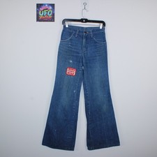 Wrangler Blue Bell Flared Jeans Women W28 L32 Vintage Zip Fly Mid-Rise USA Made