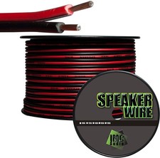 IMC Audio 100' Feet 16 Ga Gauge Red Black 2 Conductor Speaker Wire Audio Cabl...