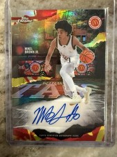 2025 McDonald’s All American Winning Tags Orange Auto /25 Mikel Brown Jr  WT-MB