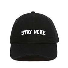 Stay Woke Baseball Cap Embroidered Cotton Adjustable Dad Hat