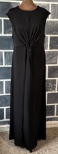 Old Navy The Occasion Size L Dress Black Sleeveless Maxi Knot Formal Long