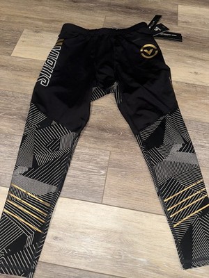 Virus V20 Compression Pants Mens XL Black Gold NWT