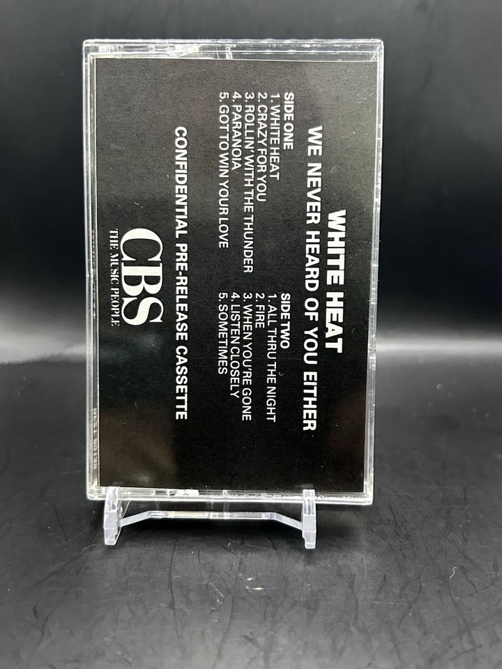 White Heat- We Never Heard Of You Either / Cassette / Promo - Image 2 of 4