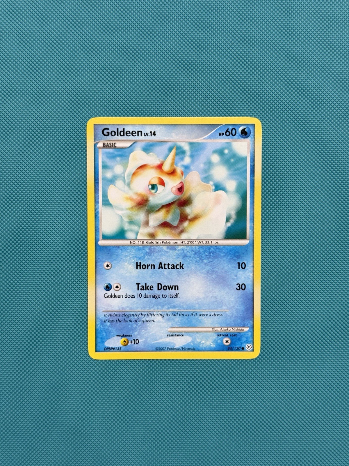 Goldeen 84/130 Diamond and Pearl Regular MID ERA POKEMON (LP/NM)