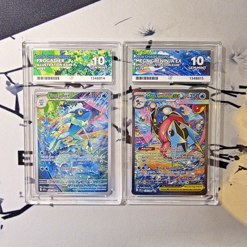 Sequential Perf Ace 10 Mega Greninja EX 116/086 Frogadier 089/086 Chaos Rising