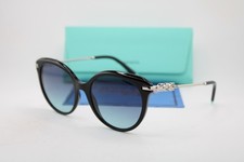NEW TIFFANY  CO. TF 4189-B 8001/9S BLACK SILVER AUTHENTIC SUNGLASSES 55-19
