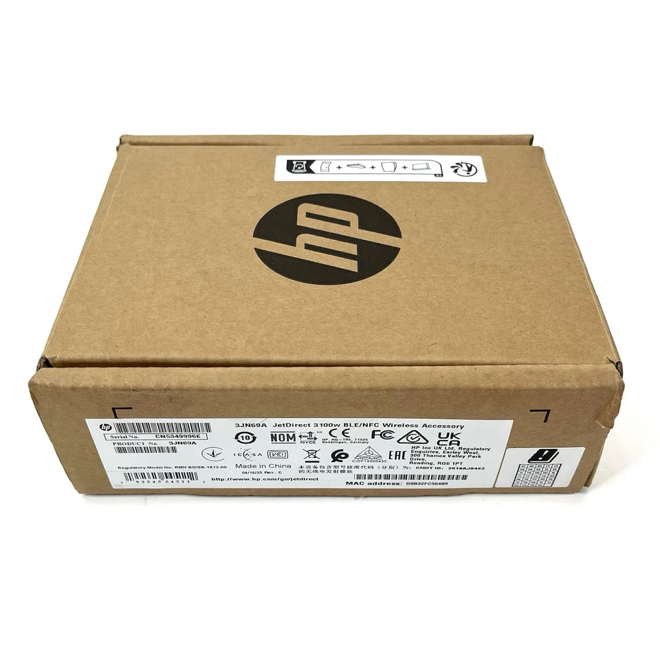 HP Jetdirect 3000w BLE/NFC Wireless Accessory Box 3JN69A New In Box - Image 3 of 4