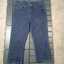 Levi's Demi Curve Jeans Women 10/30 Blue Straight Classic Stretch Mid Rise JD123