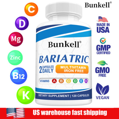 Multivitamin Bariatric Capsules Balance Energy Levels Promotes Burn Fat 120 Caps