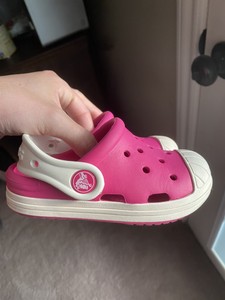 pink crocs size 7